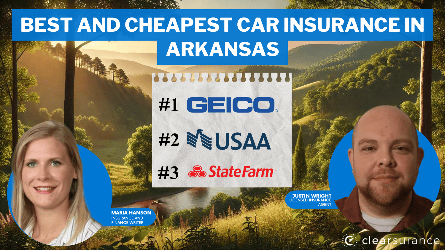 Best and Cheapest Car Insurance in Arkansas: Geico, USAA, State Farm