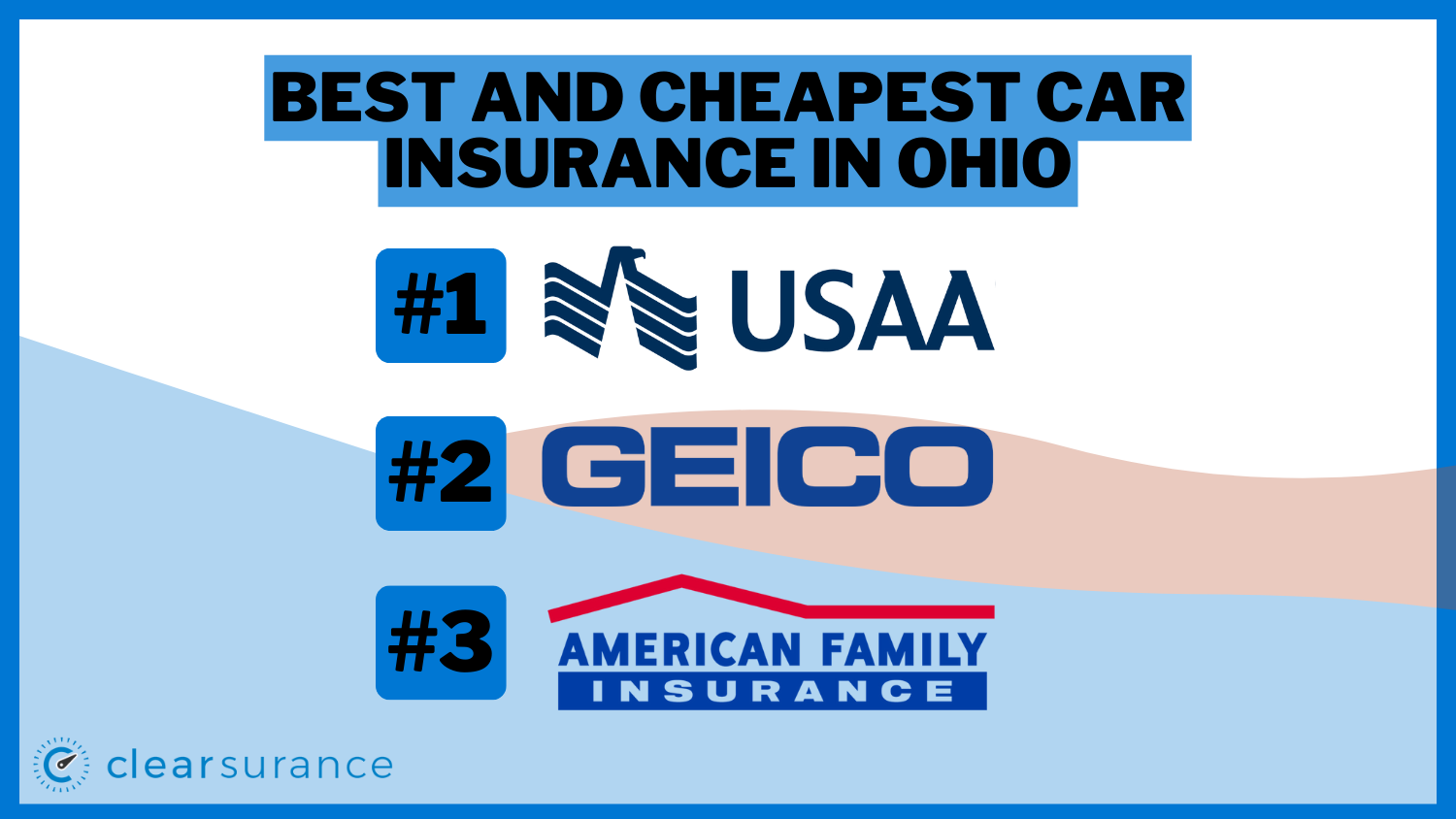 Best and Cheapest Car Insurance in Ohio: USAA, Geico, American Family