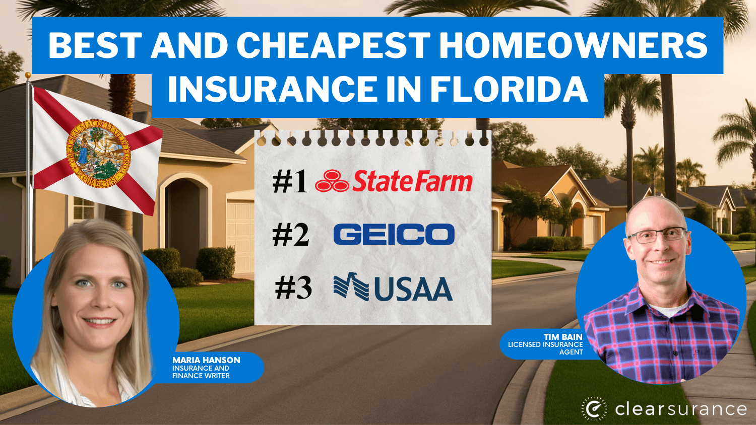 Best and Cheapest Homeowners Insurance in Florida: State Farm, Geico, USAA