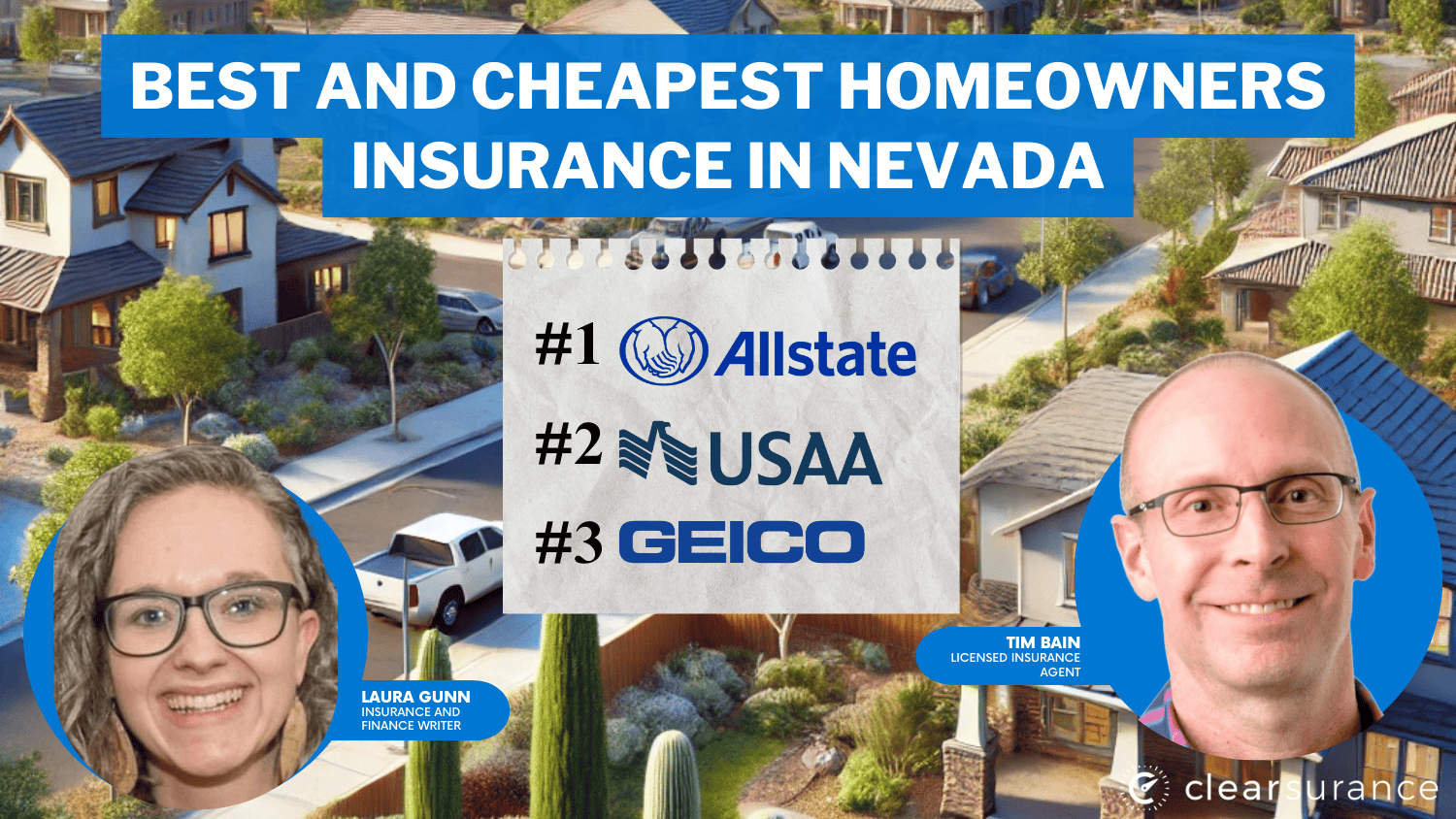 Best and Cheapest homeowners Insurance in Nevada: USAA, Progressive, Travelers