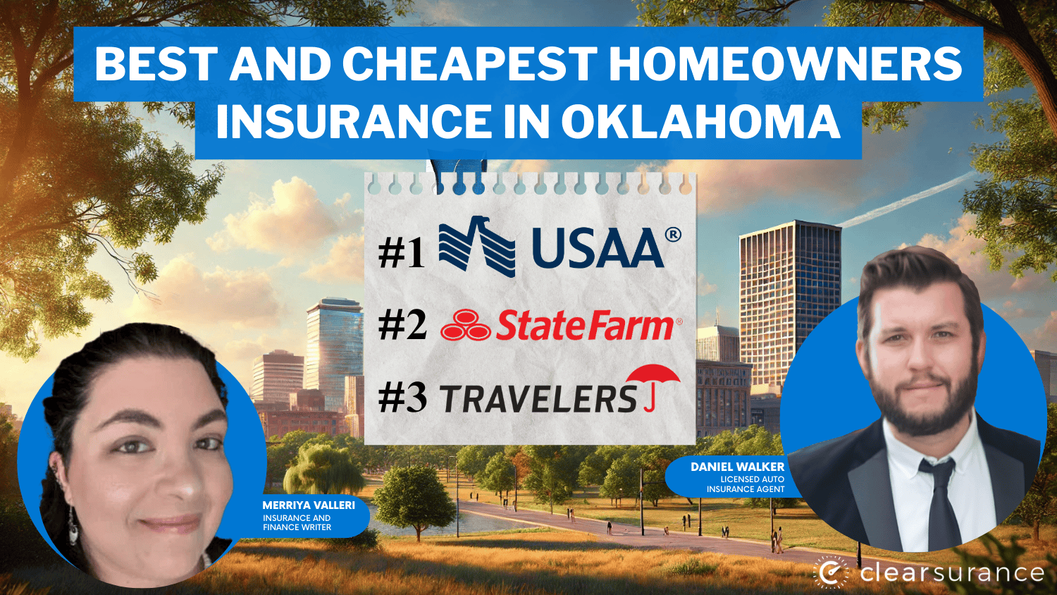 Best and Cheapest Homeowners Insurance in Oklahoma: USAA, State Farm and Travelers