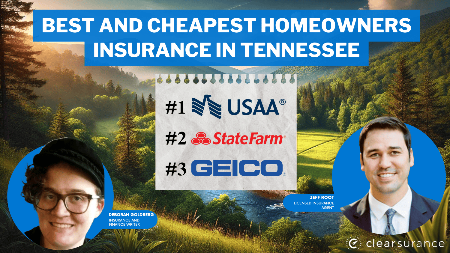 Best and Cheapest Homeowners Insurance in Tennessee: USAA, State Farm and Geico