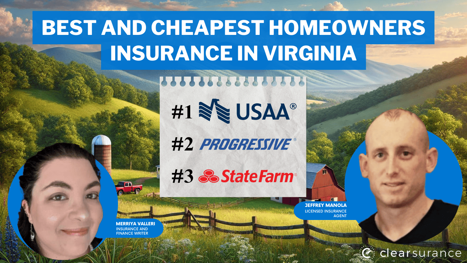 USAA, Progressive, State Farm: Best and Cheapest Homeowners Insurance in Virginia