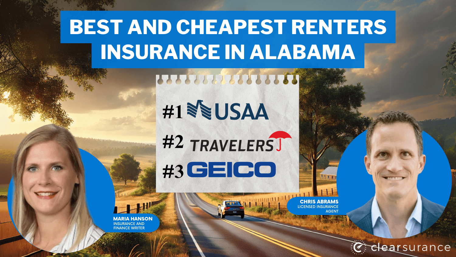 Best and Cheapest Renters Insurance in Alabama: USAA, Travelers, Geico