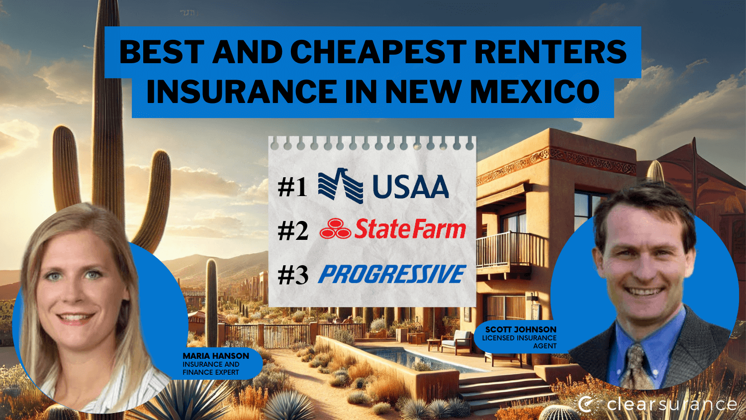 best and cheapest renters insurance in New Mexico: USAA, State Farm, Progressive