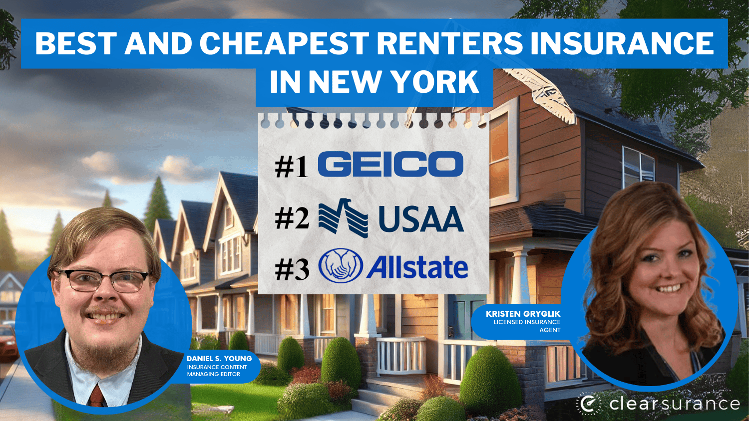 Best and Cheapest Renters Insurance in New York: Geico, USAA and Allstate