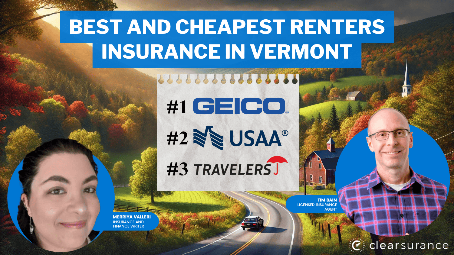 Best and Cheapest Renters Insurance in Vermont: Featured Image