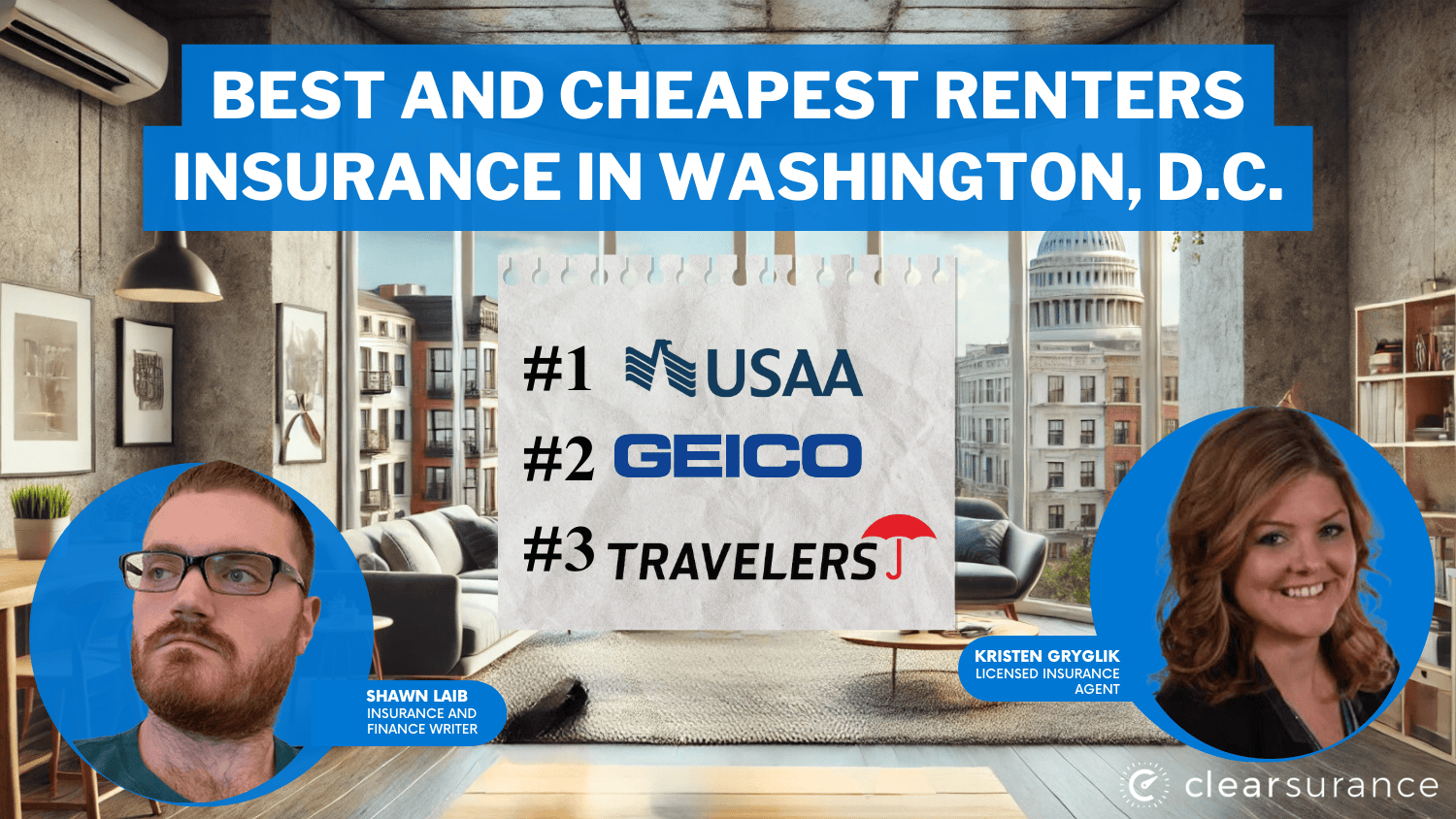 Best and Cheapest Renters Insurance in Washington, D.C. Featured Image