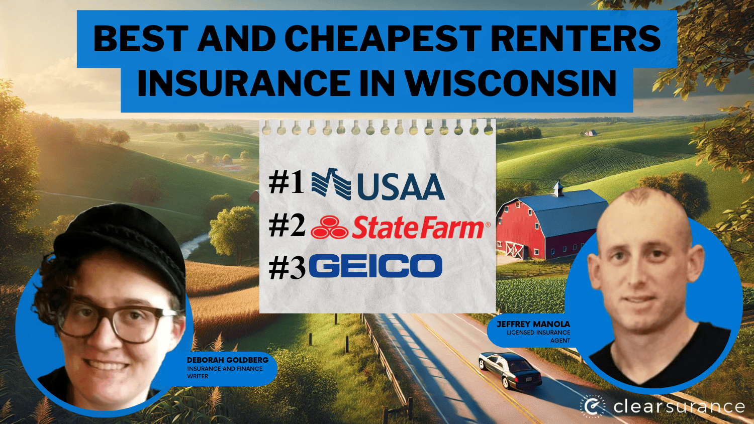 Best and Cheapest Renters Insurance in Wisconsin: USAA, State Farm and Geico