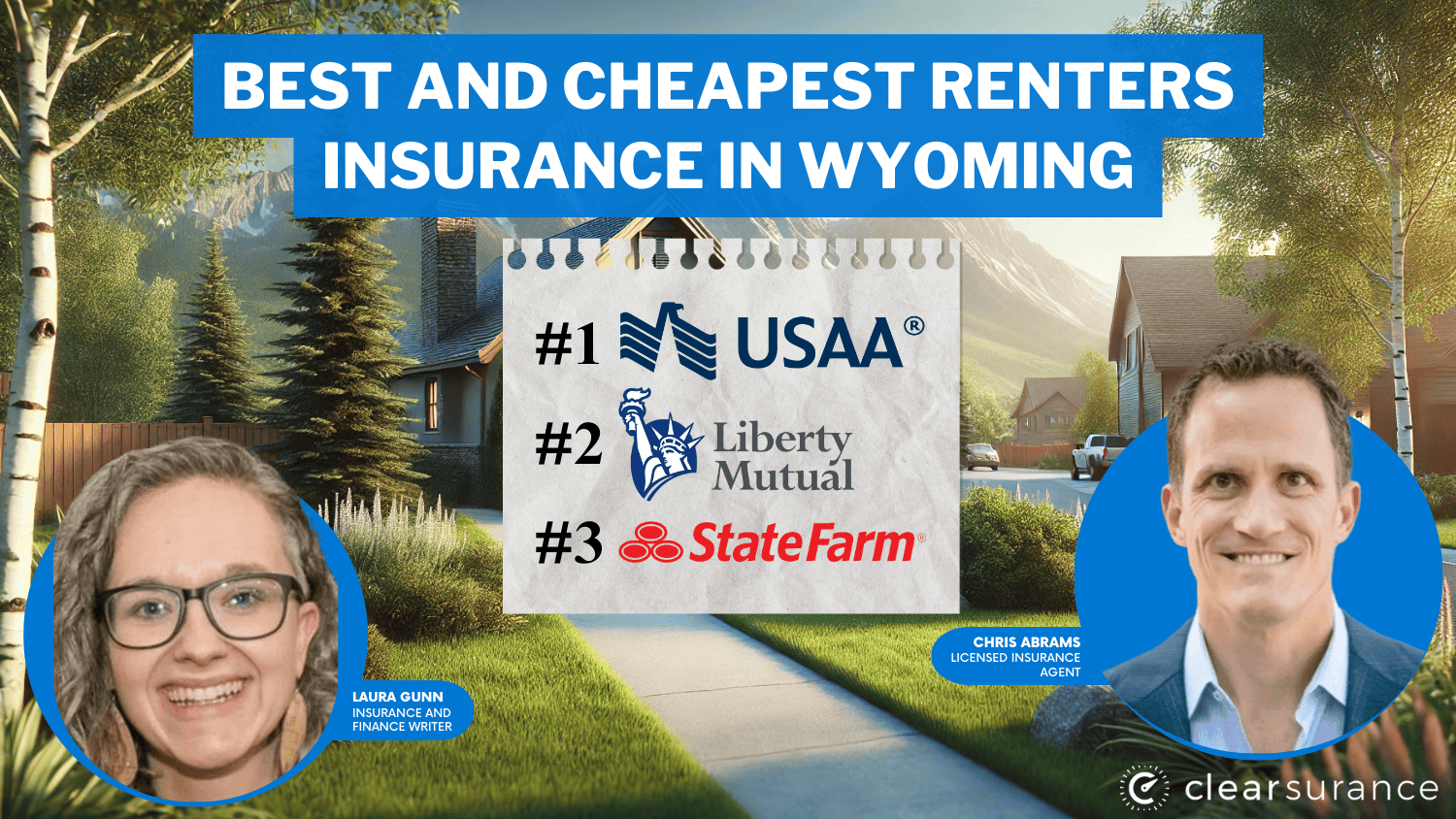 USAA, Lberty Mutual and State Farm: Best and Cheapest Renters Insurance in Wyoming