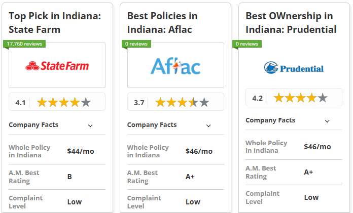 Best Life Insurance in Indiana: State Farm, Prudential, MassMutual