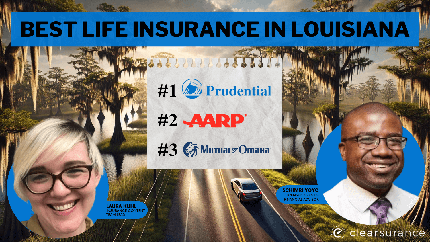 best life insurance in Louisiana: Prudential, AARP, and Mutual of Omaha