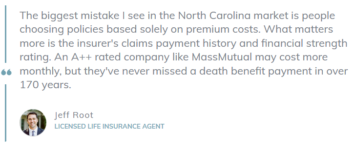 Best Life Insurance in North Carolina BQ