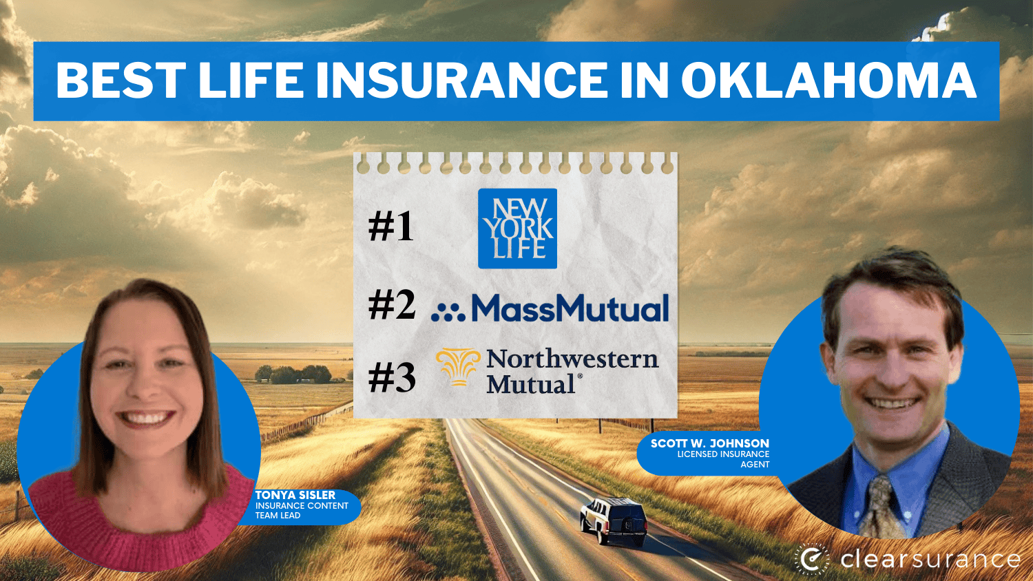 best life insurance in Oklahoma: New York Life, MassMutual, Northwestern Mutual