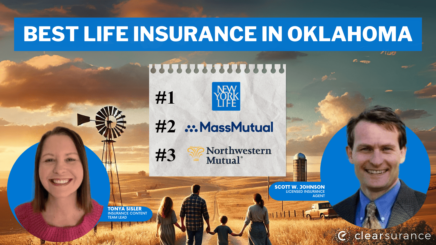 best life insurance in Oklahoma: New York Life, MassMutual, Northwestern Mutual