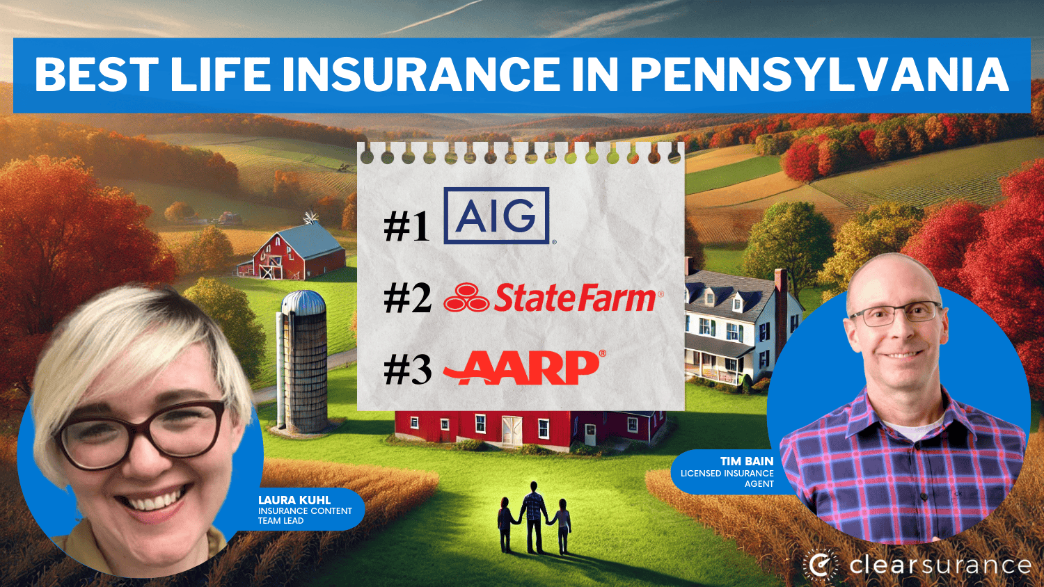 AIG, State Farm and AARP: Best Life Insurance in Pennsylvania