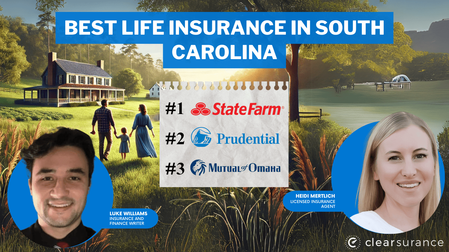 Best life insurance in South Carolina: State Farm, Prudential, Mutual of Omaha