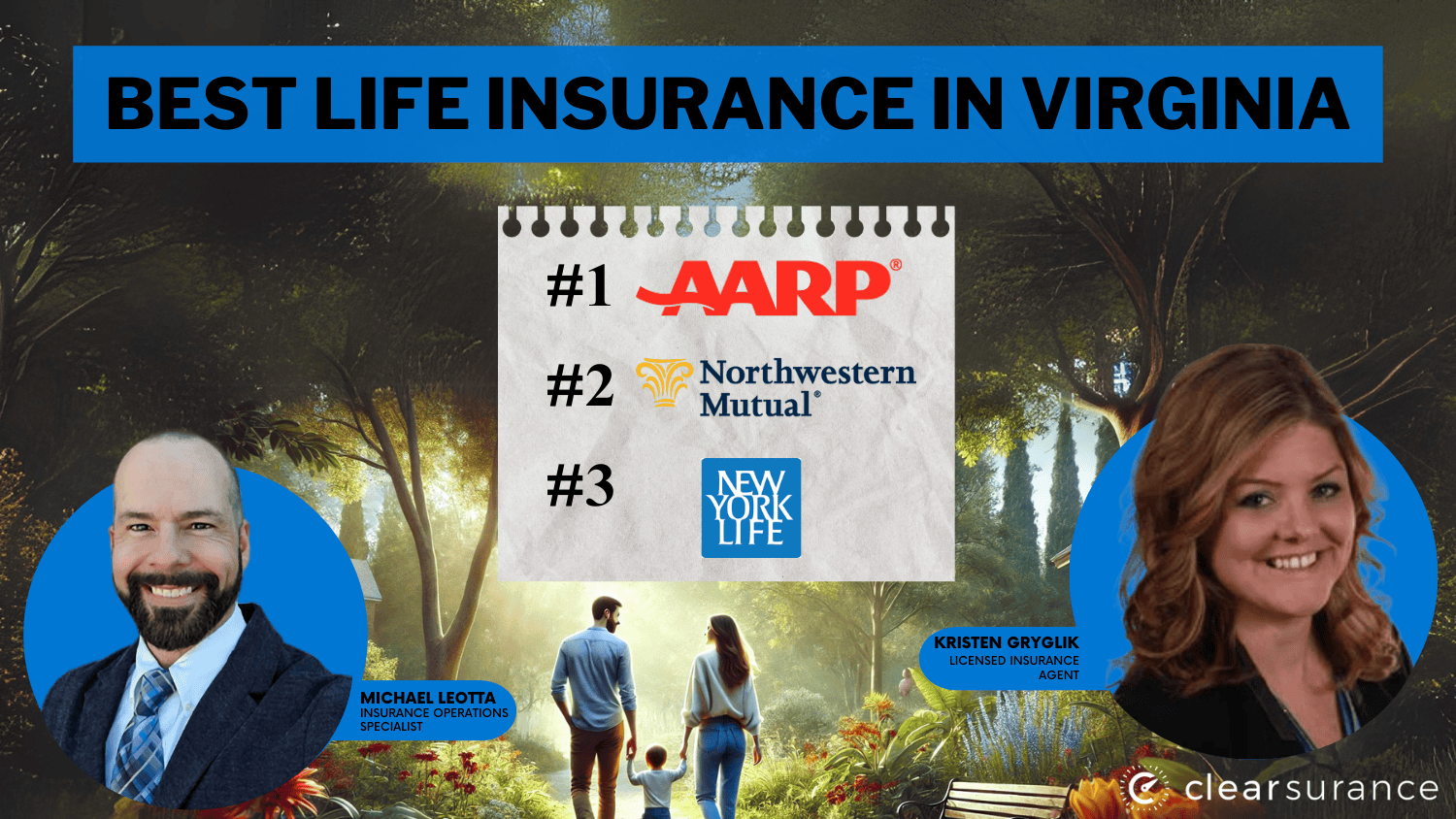 Best Life Insurance in Virginia: AARP, Northwestern Mutual, New York Life