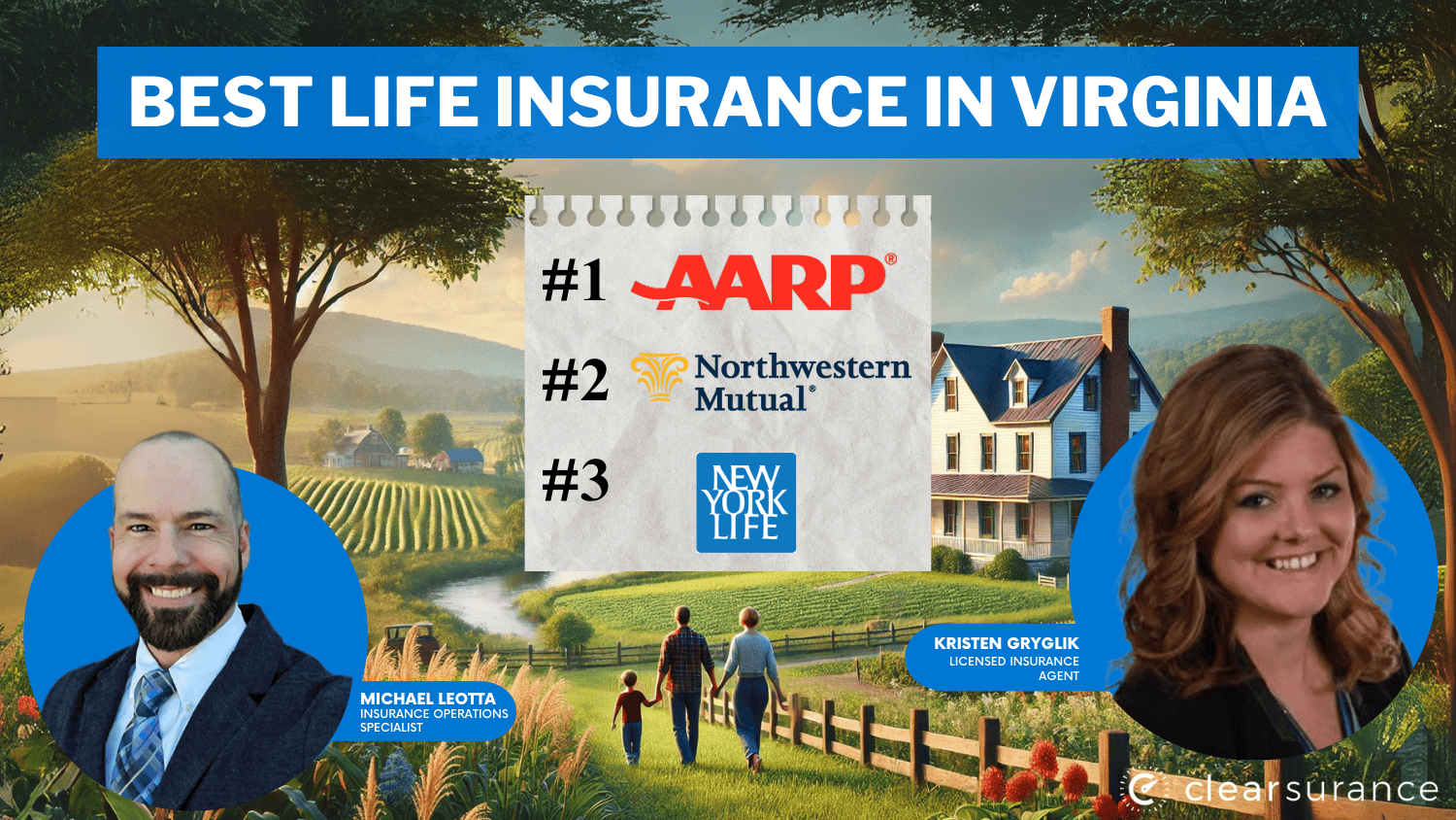 Best Life Insurance in Virginia: AARP, Northwestern Mutual, New York Life