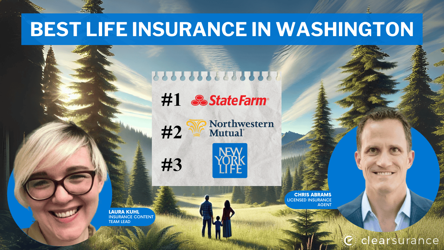 Best Life Insurance in Washington: State Farm, Northwestern Mutual, New York Life