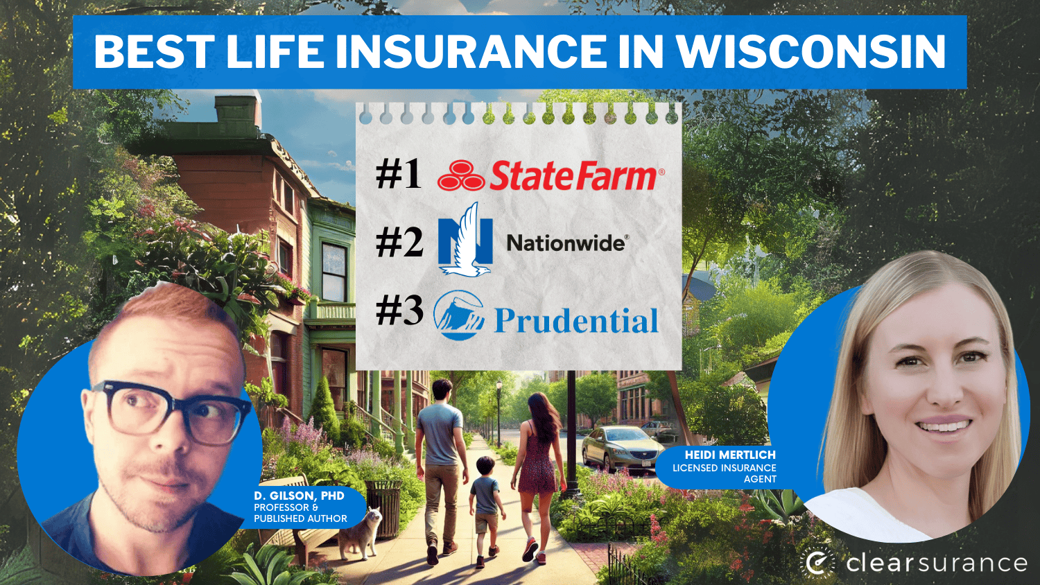 best life insurance in Wisconsin: State Farm, Nationwide, and Prudential