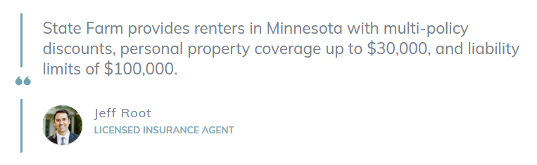 Best and Cheapest Renters Insurance in Minnesota: Block Quote