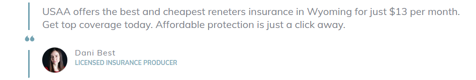 BQ: Best and Cheapest Renters Insurance in Wyoming