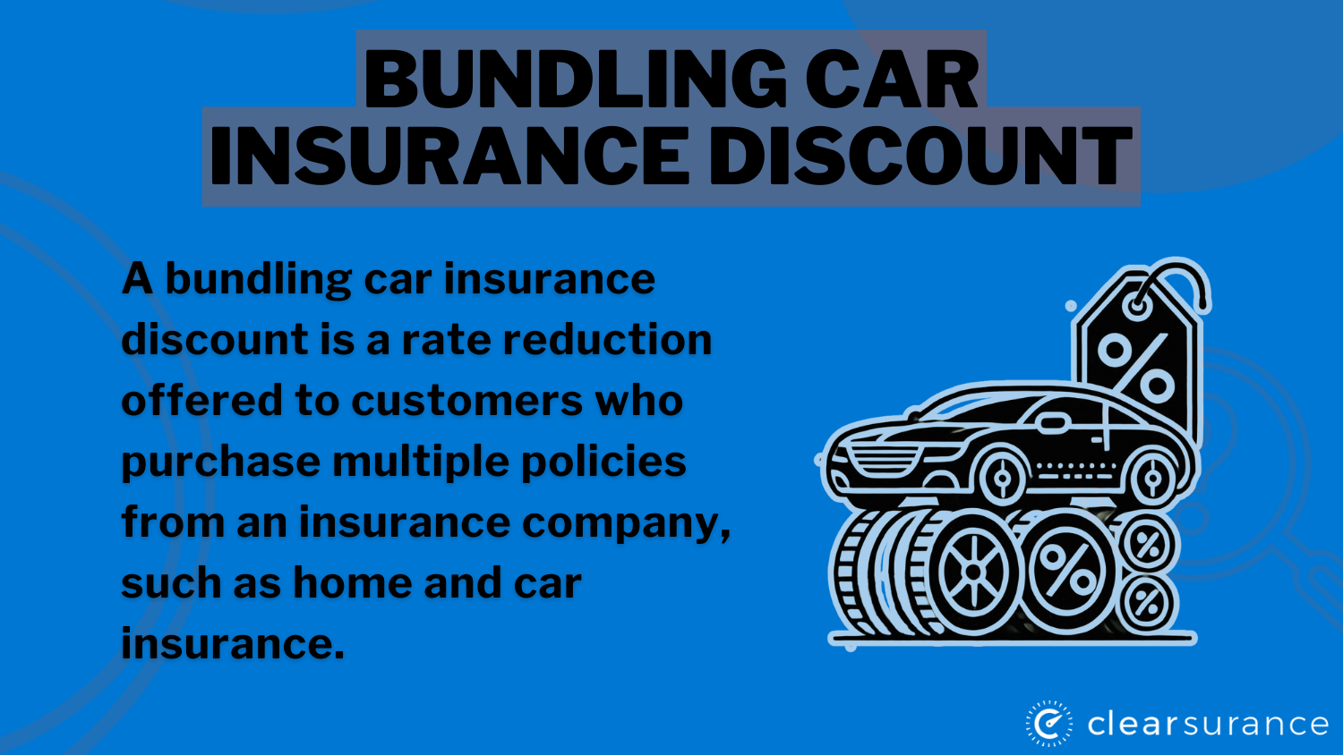 Best and Cheapest Car Insurance in WV: Bundling discount definition card