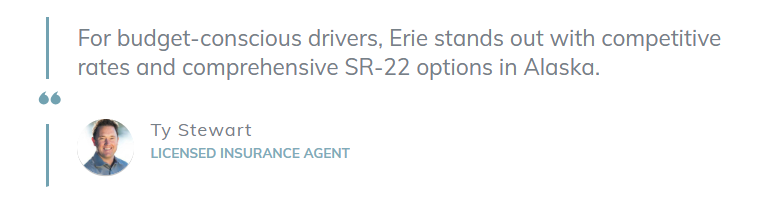 Best Alaska SR-22 Insurance: Erie Block Quote