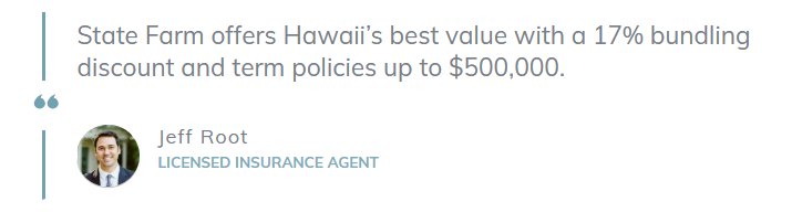 Best Life Insurance in Hawaii: Block Quote