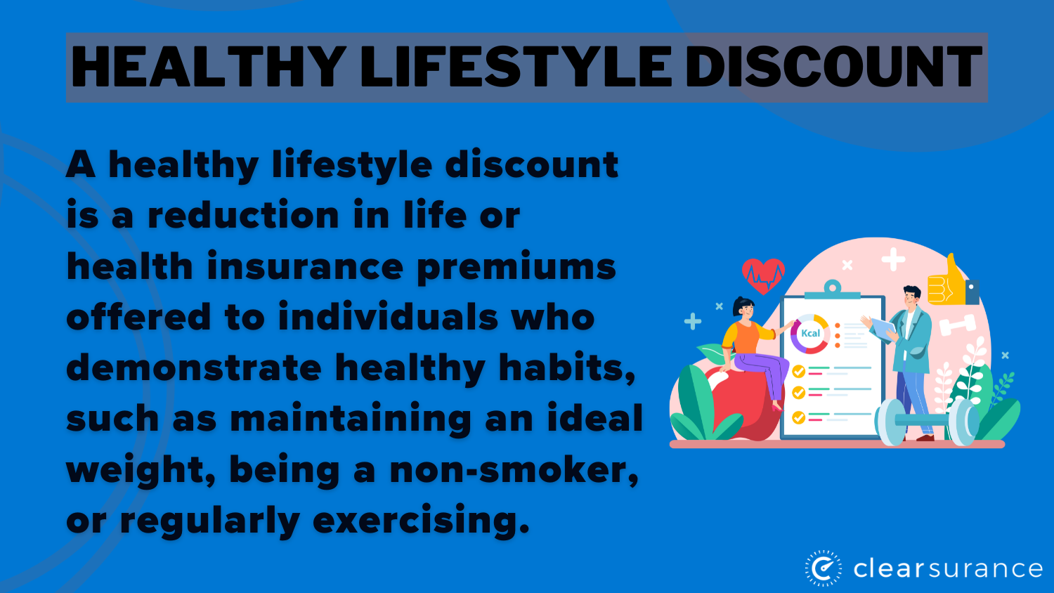 Healthy Lifestyle Discount Definition Card: best life insurance in Georgia