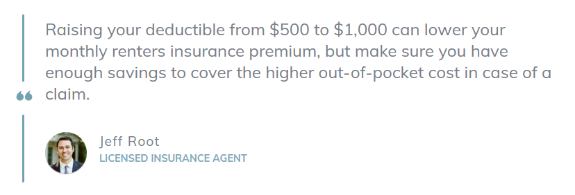 Best and Cheapest Renters Insurance in Illinois: Block Quote