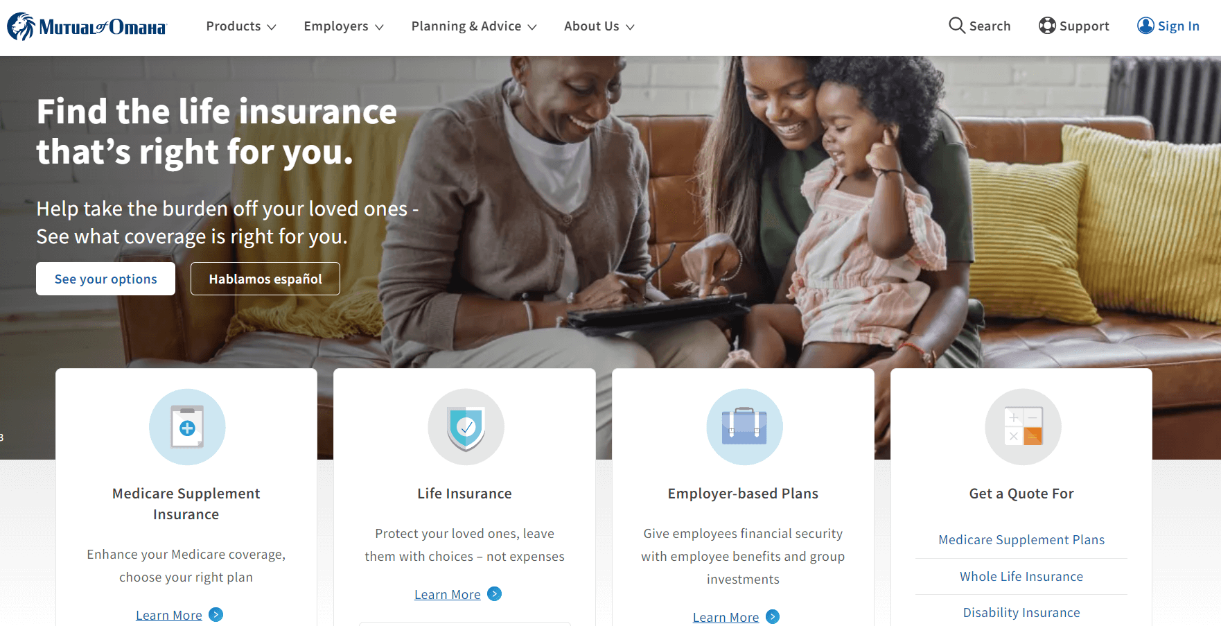 Best life insurance in Washington D.C.: Mutual of Omaha