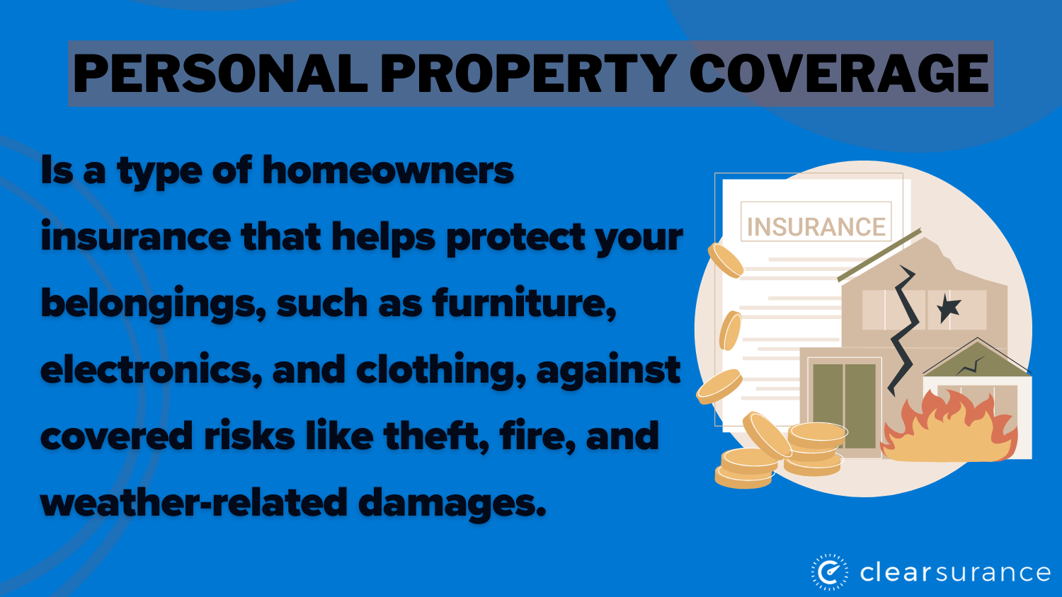 Best and Cheapest Homeowners Insurance in Alabama: Personal Property Coverage Definition Card