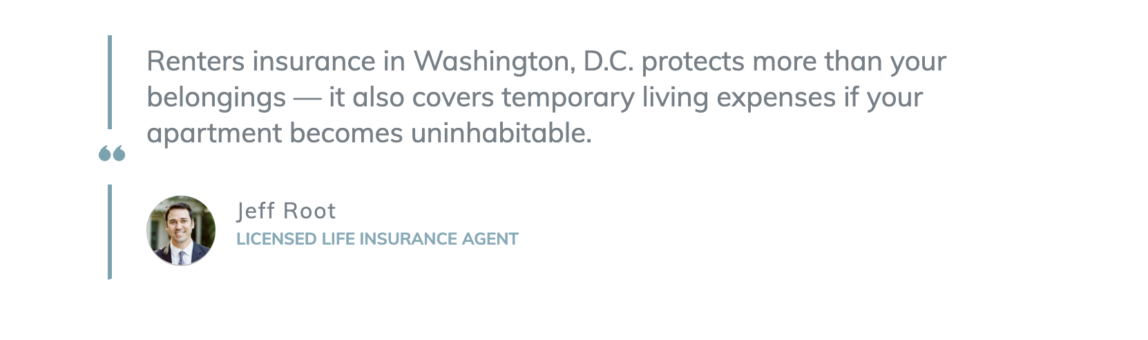 Best and Cheapest Renters Insurance in Washington, D.C. Expert Block Quote-1