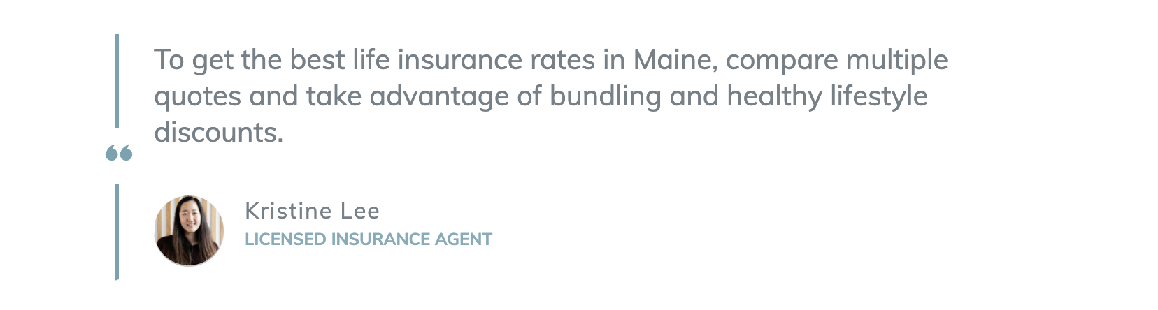 Best Life Insurance in Maine Block Quote