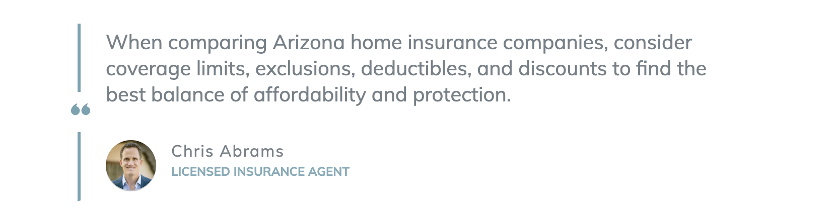 Best and Cheapest Homeowners Insurance in Arizona Block Quote