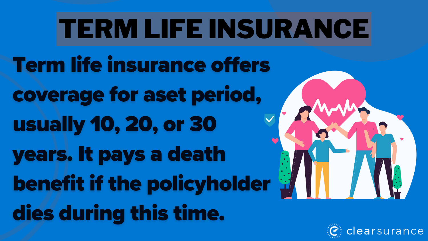 Best Life Insurance in Utah: Term Life Insurance Definition Card