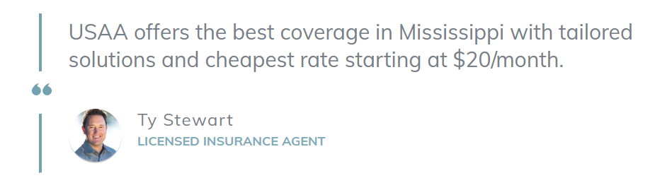 USAA: Best and Cheapest Car Insurance in Mississippi