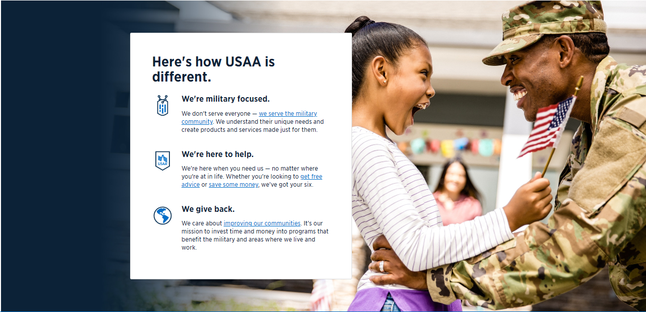 USAA Screenshot Best and Cheapest Homeowners Insurance in Texas