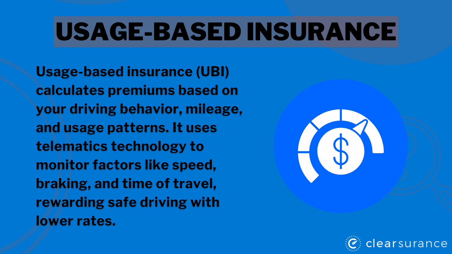 Best and Cheapest Car Insurance in Montana: Usage-Based Insurance Definition Card